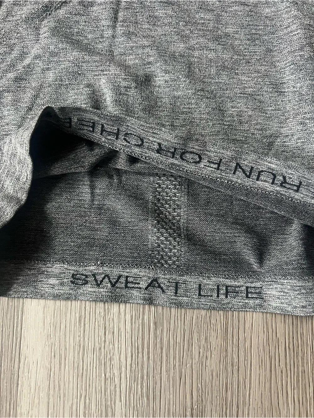 lululemon athletica Heather Grey Long-Sleeve Seamless Performance Top